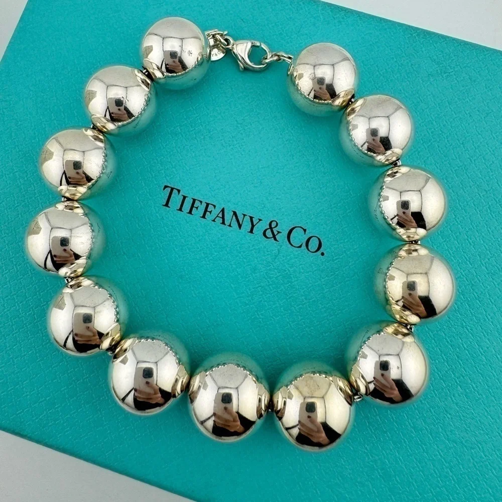 Tiffany & Co. 14mm HardWear Ball Bracelet Sterling Silver Retired - Picture 3 of 6